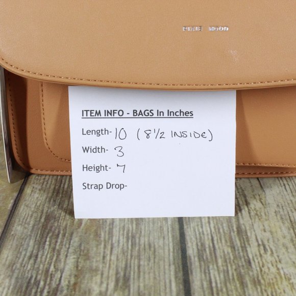 NWT Pixie Mood Brown Vegan Leather Zoe Crossbody Purse Handbag - Picture 11 of 11